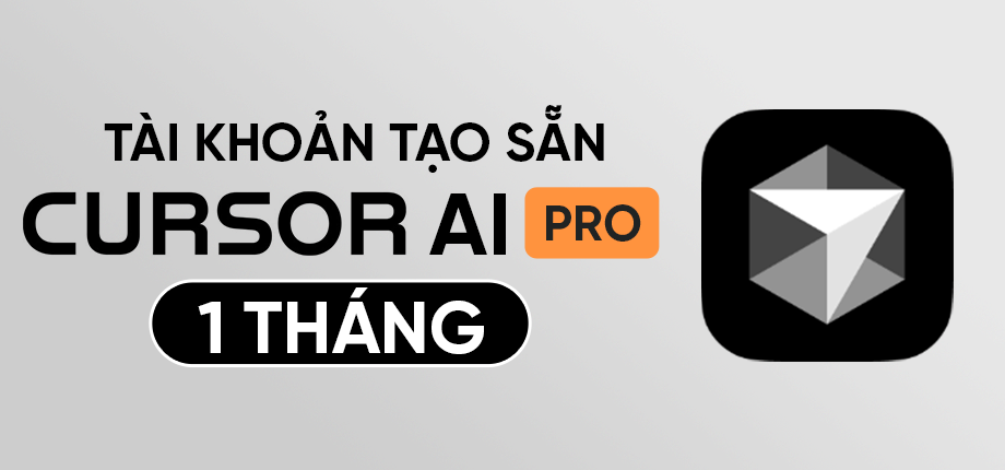 Cursor AI Pro 1 Tháng - Tài khoản tạo sẵn